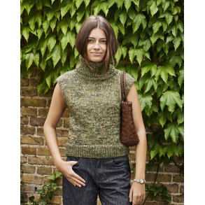 Kamma By Permin - Vest med h�j rullekrave i 2 tr�de - Enkeltopskrift 899540