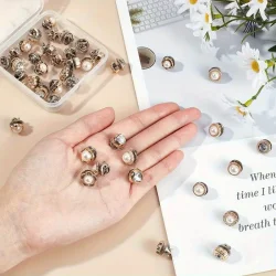 Plast N�le - Rhinesten look 1 stk Justerbar