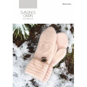 Hjerte Votten - Sandnes Garn - Enkeltopskrift.