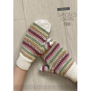 Vrvott - Strikkede vanter - Sandnes Garn Enkeltopskrift nr 129