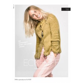 TIRIL 8 - TIRIL Hulmnster Jakke Dame - Enkeltopskrift Sandnes Garn