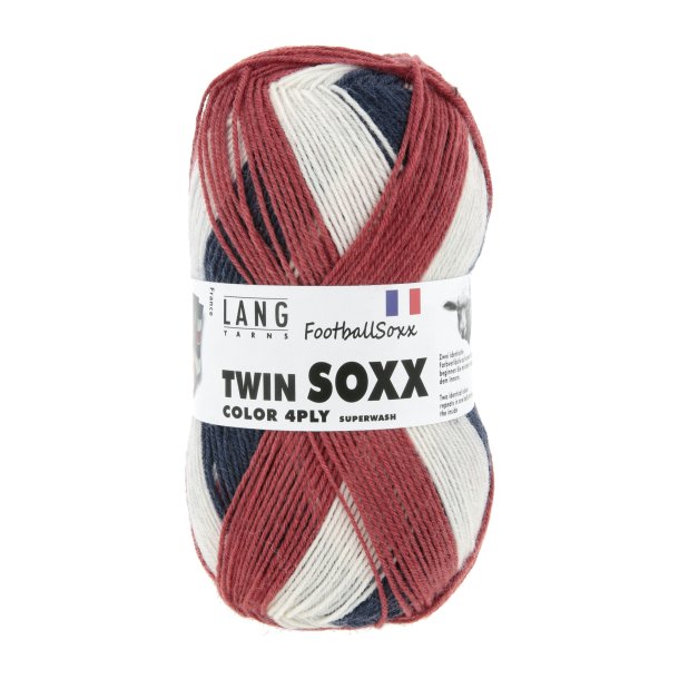Lang Yarns - Twin Soxx 4Ply. Fv 597 France