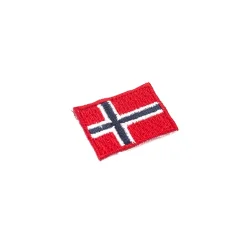 Norske flag i stof til psyning