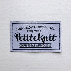PetiteKnit Mrkelap - I HAVE MOSTLY BEEN GOOD THIS YEAR