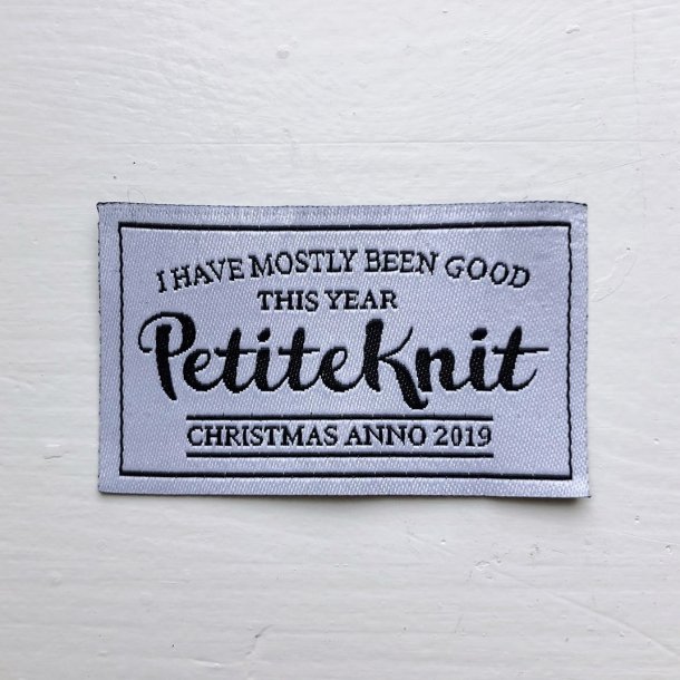 PetiteKnit Mrkelap - I HAVE MOSTLY BEEN GOOD THIS YEAR