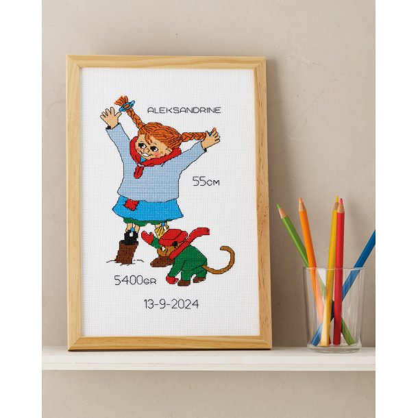 Permin Broderi Kit " Pippi I Sneen "  92-4597