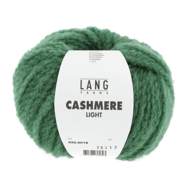 Lang Yarns - Cashmere Light fv. 18 Mrk Grn