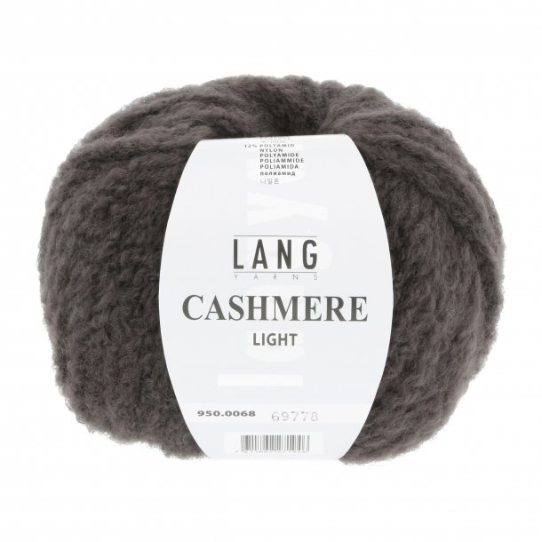 Lang Yarns - Cashmere Light fv. 68 Mrk Brun