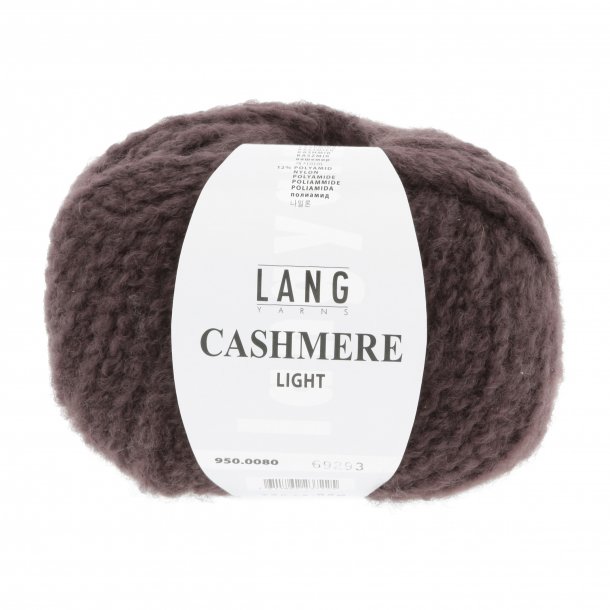 Lang Yarns - Cashmere Light farve 80 Aubergine