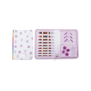 Knitpro Symfonie 2 Deluxe - S�t med 9 Par Udskiftelige Rundpinde (55506)