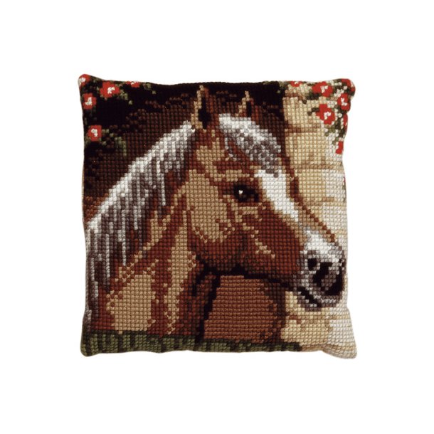 Permin - Broderi Kit - Stramajpude M/G Hest (9607)