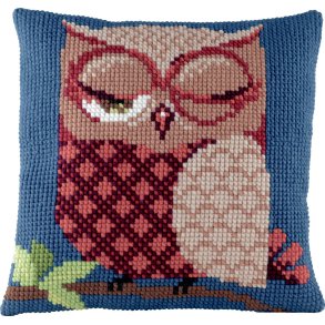 Permin - Broderi Kit - Stramajpude M/G Ugle (9632)