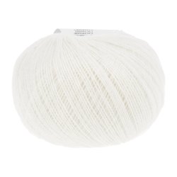 Lang Yarns - Cashmere Ekstra Lace Fv. 01 Hvid