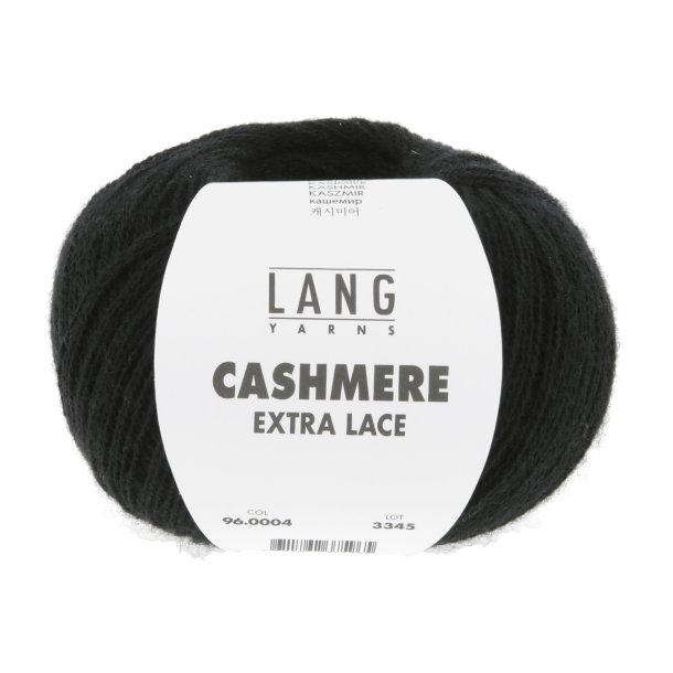 Lang Yarns - Cashmere Ekstra Lace Fv. 04 Sort