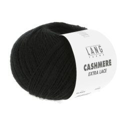 Lang Yarns - Cashmere Ekstra Lace Fv. 04 Sort