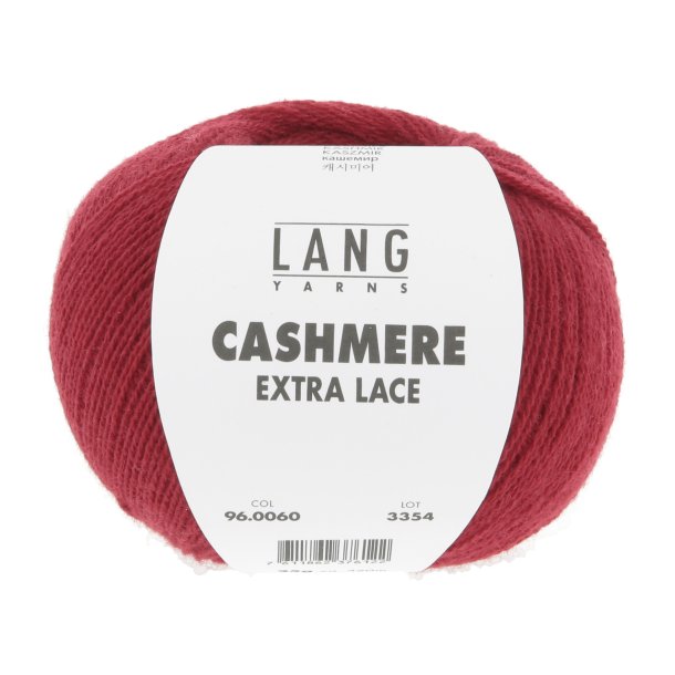 Lang Yarns - Cashmere Ekstra Lace Fv. 60 Rd