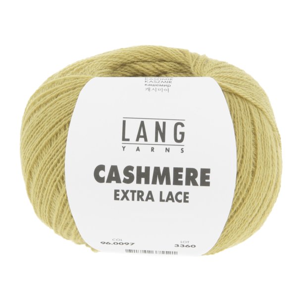 Lang Yarns - Cashmere Ekstra Lace Fv. 97 Lys Oliven