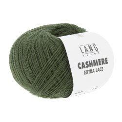 Lang Yarns - Cashmere Ekstra Lace Fv. 98 Mrk Oliven