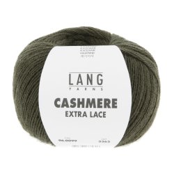 Lang Yarns - Cashmere Ekstra Lace Fv. 99 Army Grn