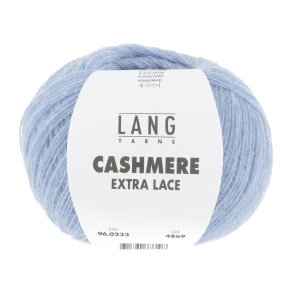 Lang Yarns - Cashmere Ekstra Lace Fv. 233 Lys Jeans Melange