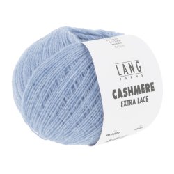 Lang Yarns - Cashmere Ekstra Lace Fv. 233 Lys Jeans Melange