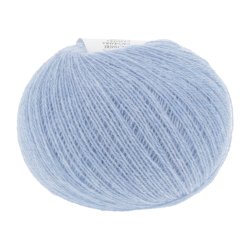 Lang Yarns - Cashmere Ekstra Lace Fv. 233 Lys Jeans Melange