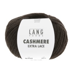 Lang Yarns - Cashmere Ekstra Lace Fv. 268 Mrk Brun Melange