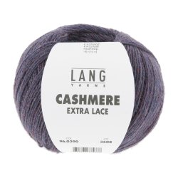 Lang Yarns - Cashmere Ekstra Lace Fv. 290 Mrk Lilla Melange