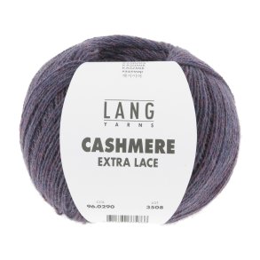 Lang Yarns - Cashmere Ekstra Lace Fv. 290 Mrk Lilla Melange
