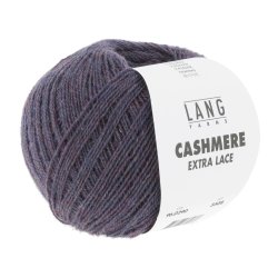 Lang Yarns - Cashmere Ekstra Lace Fv. 290 Mrk Lilla Melange