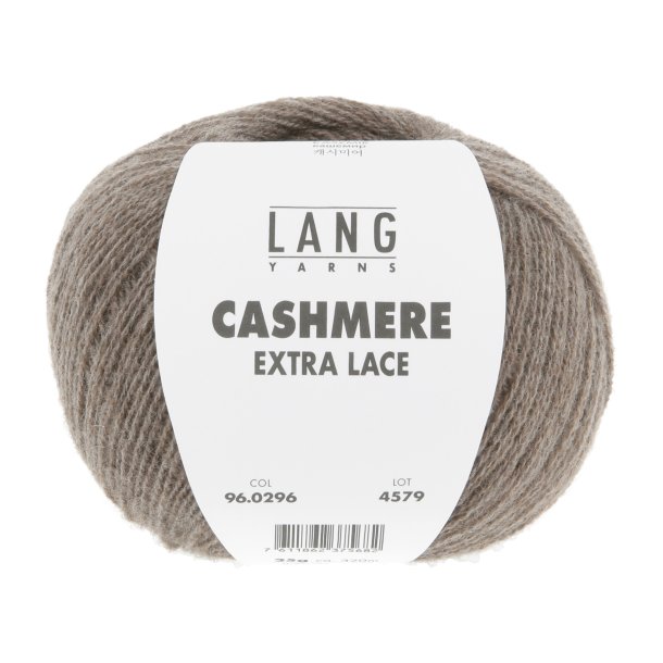 Lang Yarns - Cashmere Ekstra Lace Fv. 296 Sten Melange