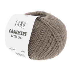 Lang Yarns - Cashmere Ekstra Lace Fv. 296 Sten Melange