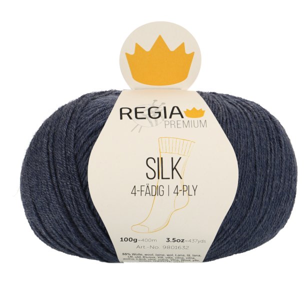 Regia Premium Silk Fv. 53 Jeans Bl Melange