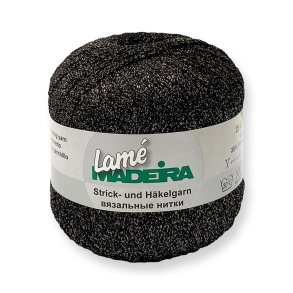 Madeira Lam - Effektgarn Fv 460 Sort Glitter