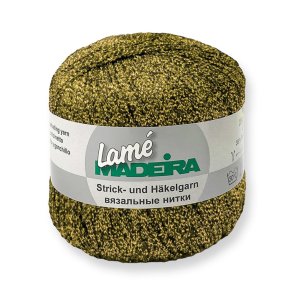 Madeira Lam - Effektgarn Fv 551 Sort/Guld