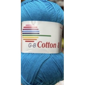 G-B Cotton 8 Fv. 1520 Turkis