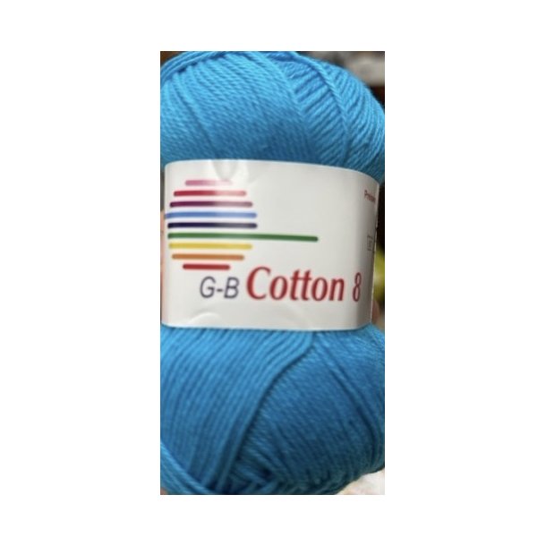 G-B Cotton 8 Fv. 1520 Turkis