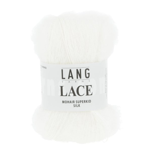 Lang Yarns - Lace Superkid Mohair Fv. 992.0001 Hvid