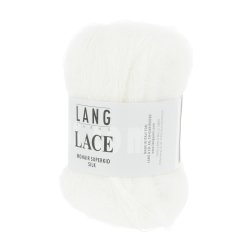Lang Yarns - Lace Superkid Mohair Fv. 992.0001 Hvid
