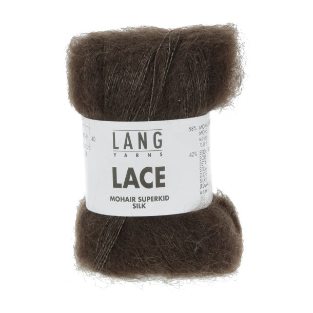 Lang Yarns - Lace Superkid Mohair Fv. 992.0168 Mrk Brun