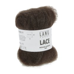 Lang Yarns - Lace Superkid Mohair Fv. 992.0168 Mrk Brun