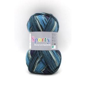 Sporty Str�mpegarn Fv. 664 Bl�/Turkis Multi