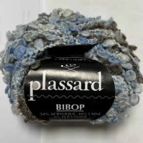 Plassard Bibop Effektgarn - Fv. 15 Bl/Taupe Multi