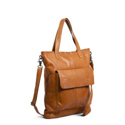 Muud - Arendal - Hndlavet skulder taske. Farve Whisky