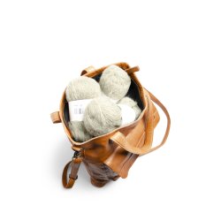 Muud - Arendal - Hndlavet skulder taske. Farve Whisky