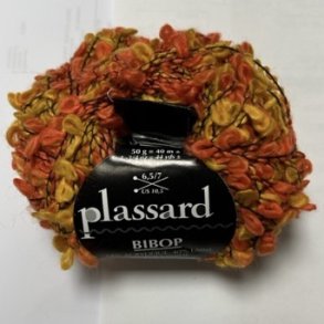 Plassard Bibop Effektgarn - Fv. 59 Orange/Gul Multi