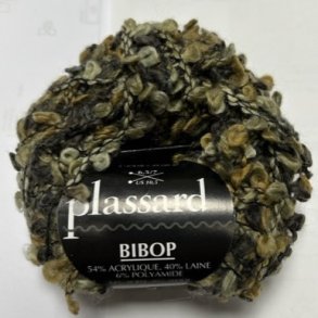 Plassard Bibop Effektgarn - Fv. 61 Grn/Brun Multi