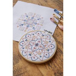 DMC - Mindful Making Broderi Kit Korssting - Mandala Hoop