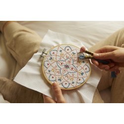 DMC - Mindful Making Broderi Kit Korssting - Mandala Hoop