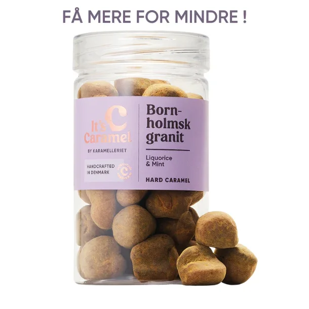BORNHOLMSK GRANIT 195g - Hrd lakrids/mint karamel